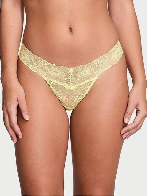 Victoria Secret - Lace Thong Panty - Tanga de Encaje