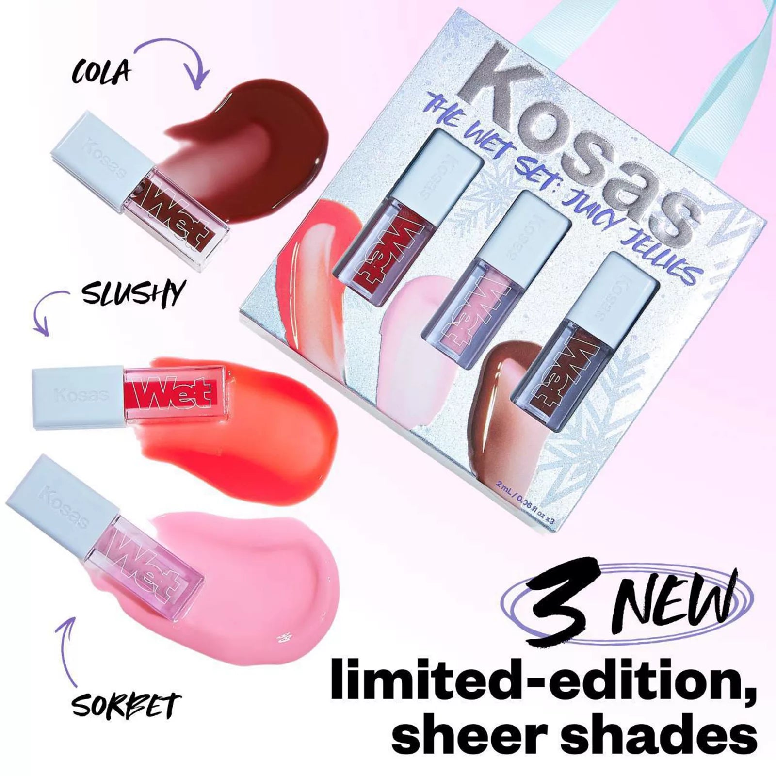 Kosas - The Wet Set: Juicy Jellies Sheer Lip Oils