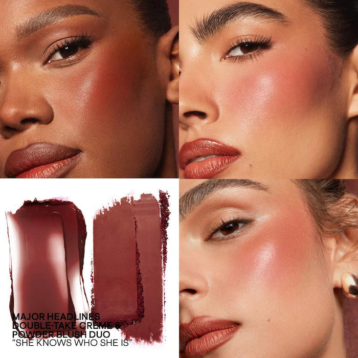 Major Headlines Double-Take Crème & Powder Blush Duo - SHE KNOW WHO SHE IS