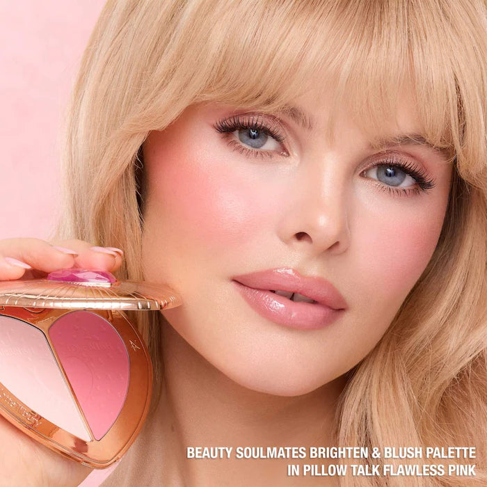 Pillow Talk Beauty Soulmates Airbrush Flawless Blush Powder Palette - FLAWLESS PINK