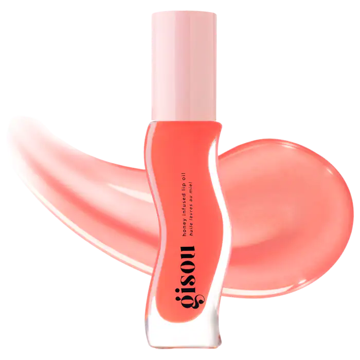Gisou Honey Infused Hydrating Lip Oil - Bee-llini Peach